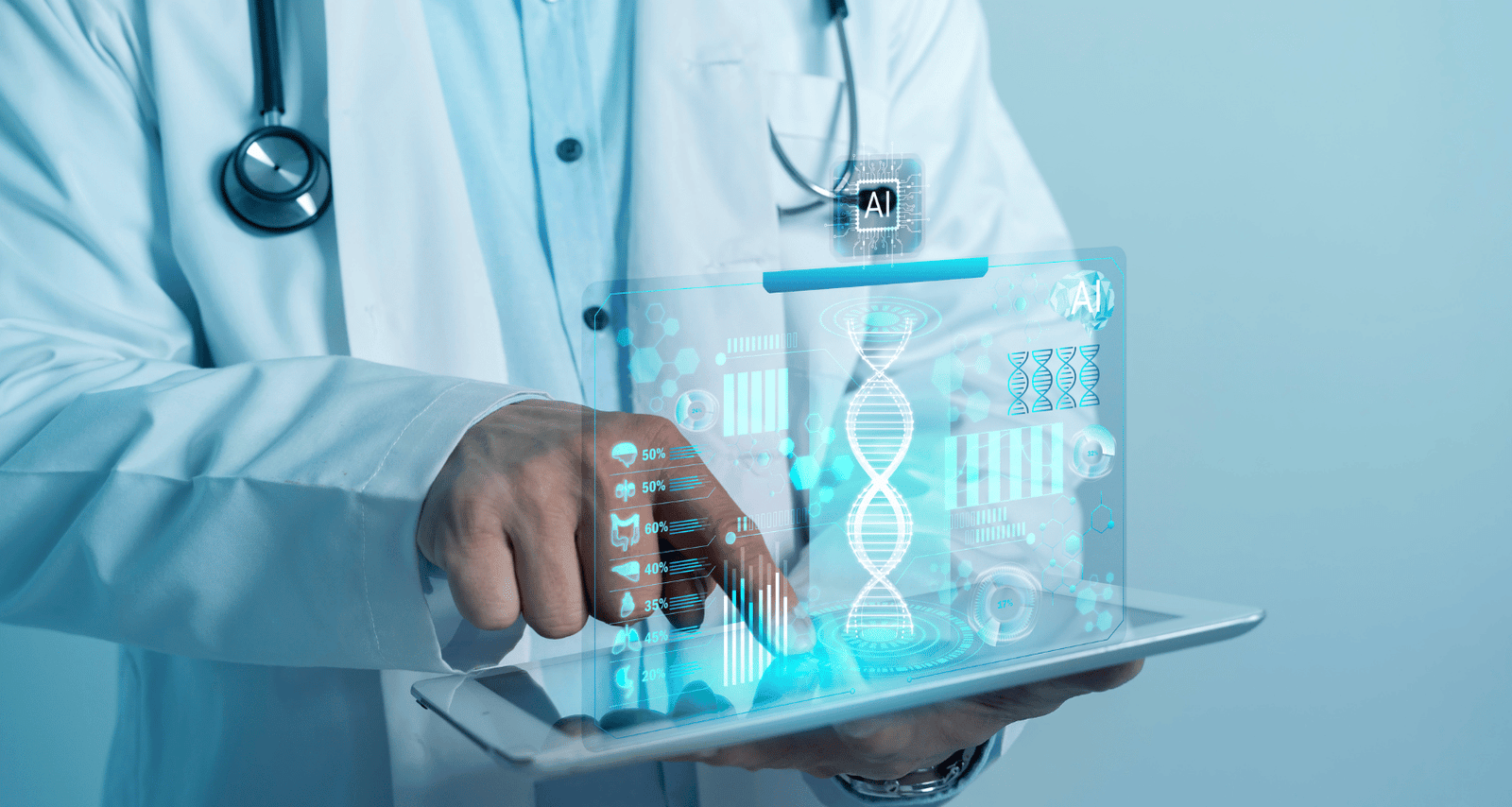 Precision oncology and molecular diagnostics concept showing personalized cancer treatment by Dr. Ayush Dubey, Medical Oncologist in Raipur.