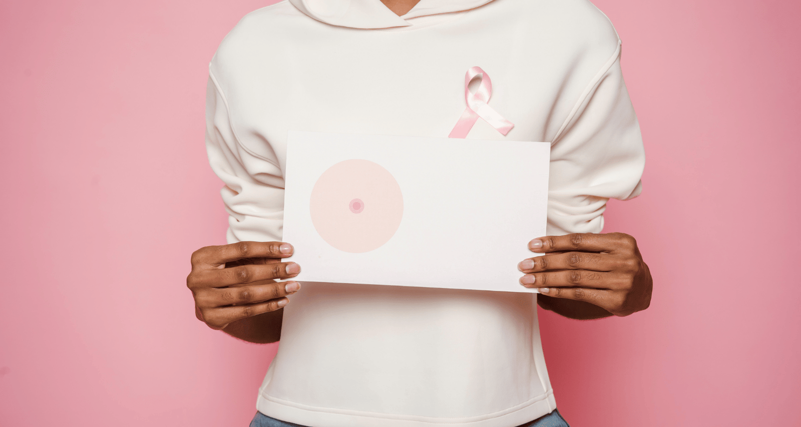 Breast cancer awareness image showing breast cancer screening and early detection by Dr. Ayush Dubey, Cancer Specialist in Raipur.