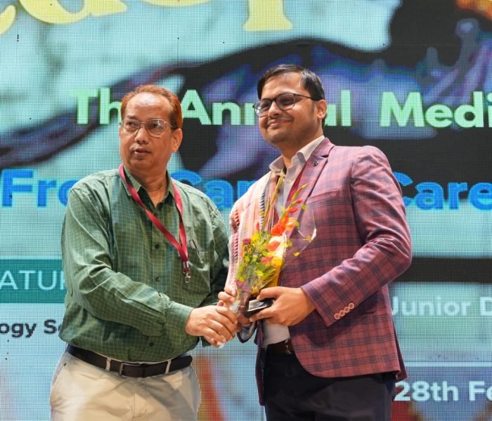 A proud moment of appreciation for Dr Ayush Dubey, Medical Oncologist in Raipur, , reflecting the dedication to evidence-based oncology, continuous learning, and delivering personalized cancer care.
