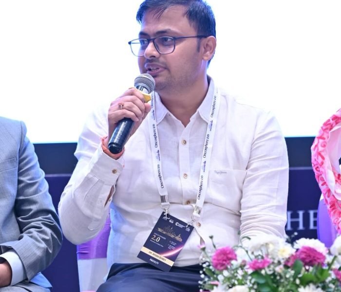 Dr. Ayush Dubey sharing insights on the latest advances in cancer care, emphasizing evidence-based treatment and personalized oncology for better patient outcomes.